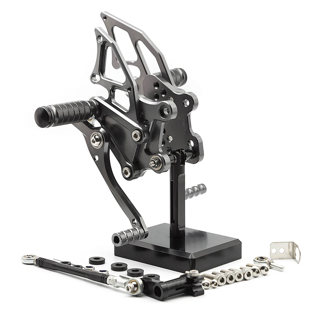 For KAWASAKI NINJA 300/250 2013-2018 Motorcycle Rearset Footrest Adjustable Aluminum Footpeg Rear Set Footrest