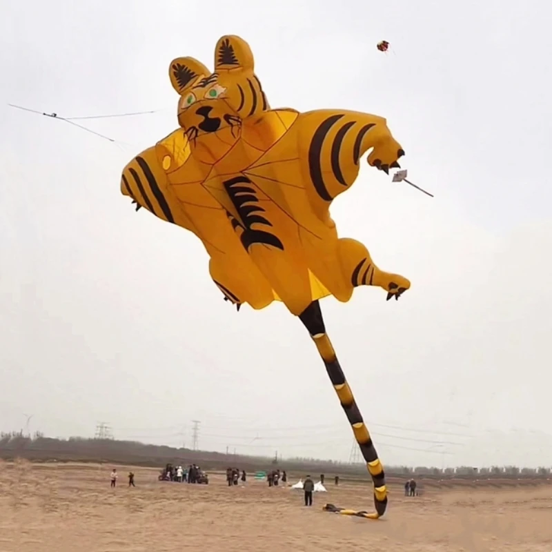 Pipa de tigre grande de 12m, pipas suaves voladoras para adultos, juguetes profesionales para exteriores, pipa de pulpo gigante, juguete inflable, volante divertido