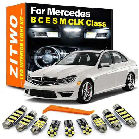 Komplett LED-lampa för bilkupébelysning för Mercedes Benz CES-klass W202 W203 W204 S203 S204 W210 W211 W212 S211 S212 W220 W221 10 best sales Mercedes 204 - №3