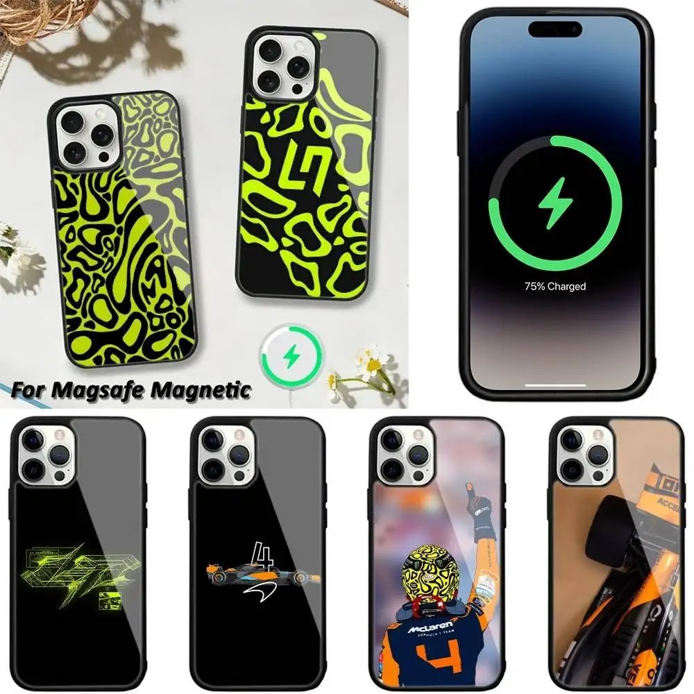 

Cool F1 Formula Lando Norris 4 Phone Case For iPhone 16,15,14,13,12,11,Plus,Pro,Max,Mini Magsafe Magnetic Wireless Charging