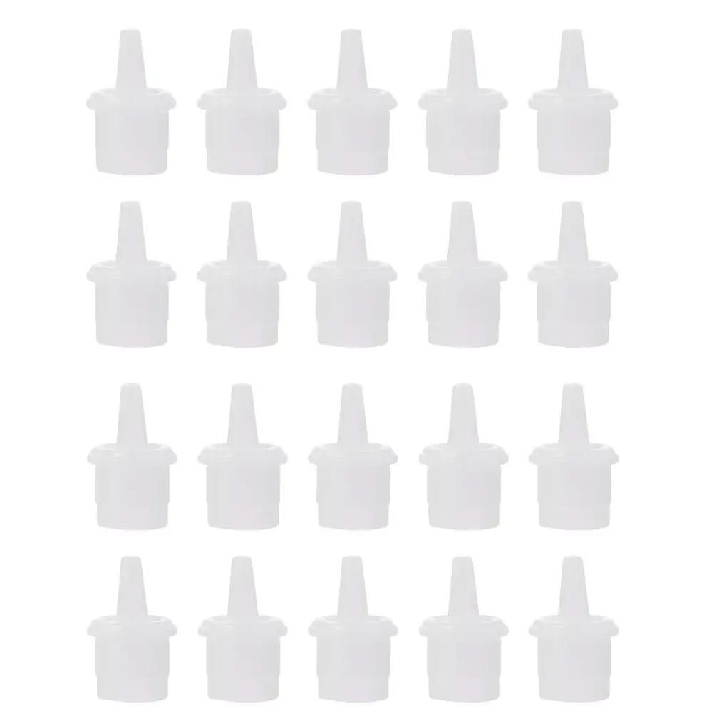 50 قطعة رمش تطعيم غراء غطاء زجاجة استبدال فوهة مرنة لسهولة ضغط لاصق التحكم لاش تمديد أدوات #6