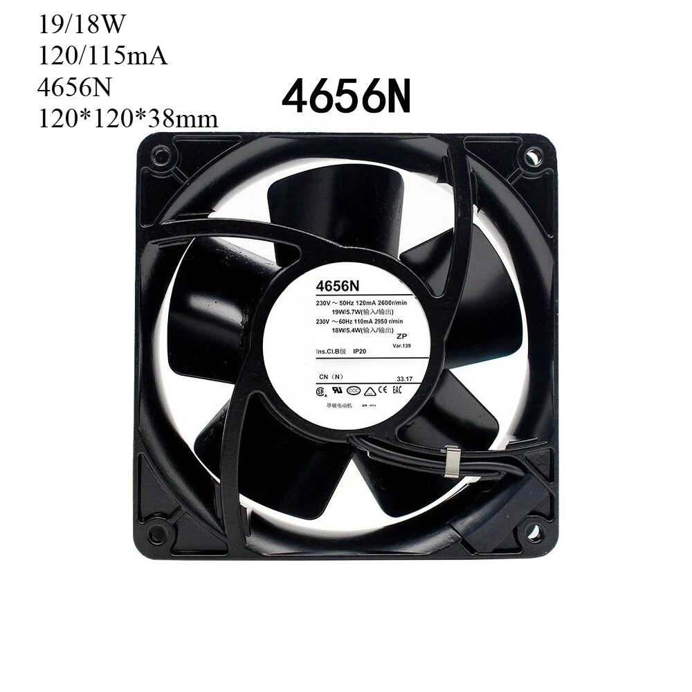 

Совершенно новый осевой вентилятор для Ebm-paps, бесшумный вентилятор 19/18 Вт 120/115 мА 4656N 120*120*38 мм