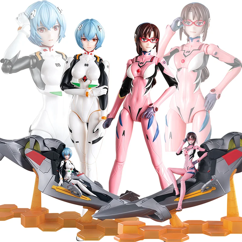 

NEW Blokees GENESIS EVANGELION EVA-00 ‌Battle Girl Ayanami Rei Mari Makinami Illustrious EV05 Action Figure Assembled Toys Gifts