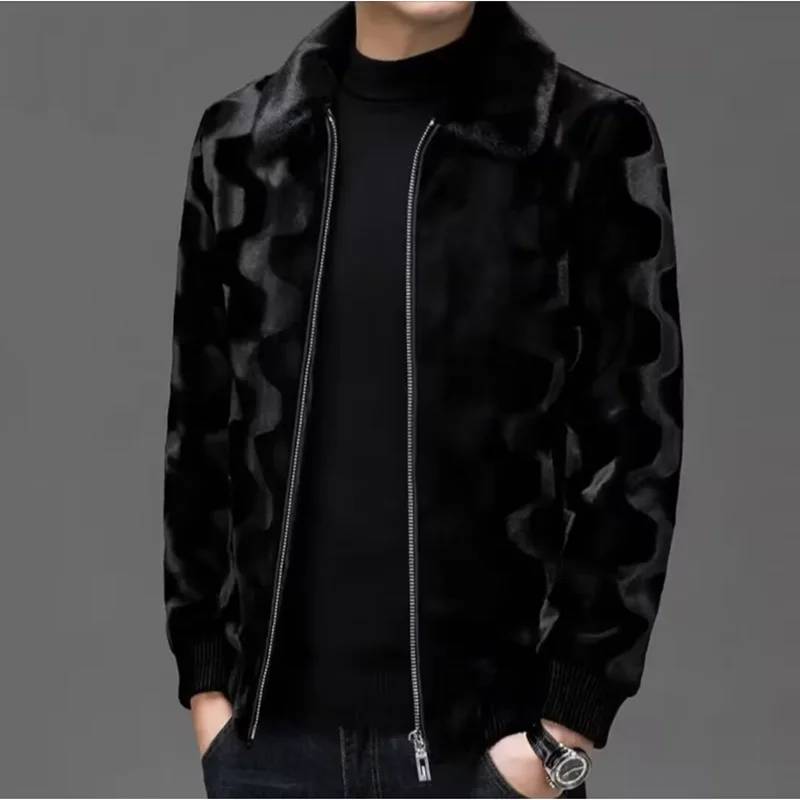 

Зимняя новая модная однотонная бархатная толстая теплая куртка для мужчин, повседневная свободная спортивная куртка большого размера высокого качества