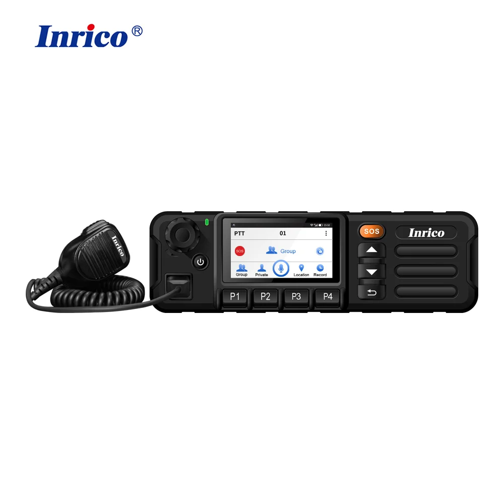 Inrico TM-7P Walkie Talkie 4G LTE Mobile Radio Vehicle Mouted Car Radio with GPS