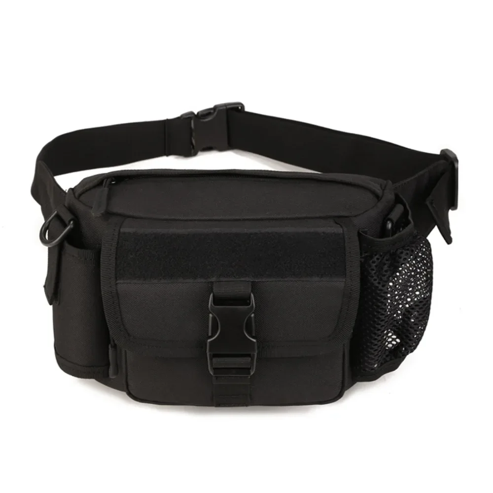 Men Waist Fanny Pack Shoulder Cross body Chest Bag Travel Hiking Climb Water Bottle Military Nylon Messenger Hip Bum Belt Bags