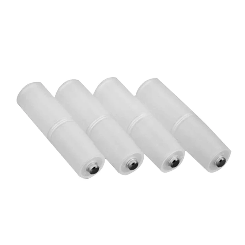 4Pcs AAA to AA Size Battery Holder Conversion Adapter Switcher Plastic Box Holder Translucent Battery Box