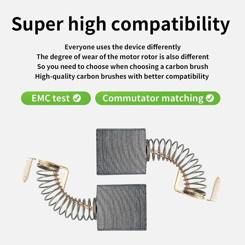 Cepillos de Motor de carbono compatibles con Dewalt D24000/DW713, sierra de inglete, sierra de mesa deslizante, pieza de repuesto de herramienta eléctrica