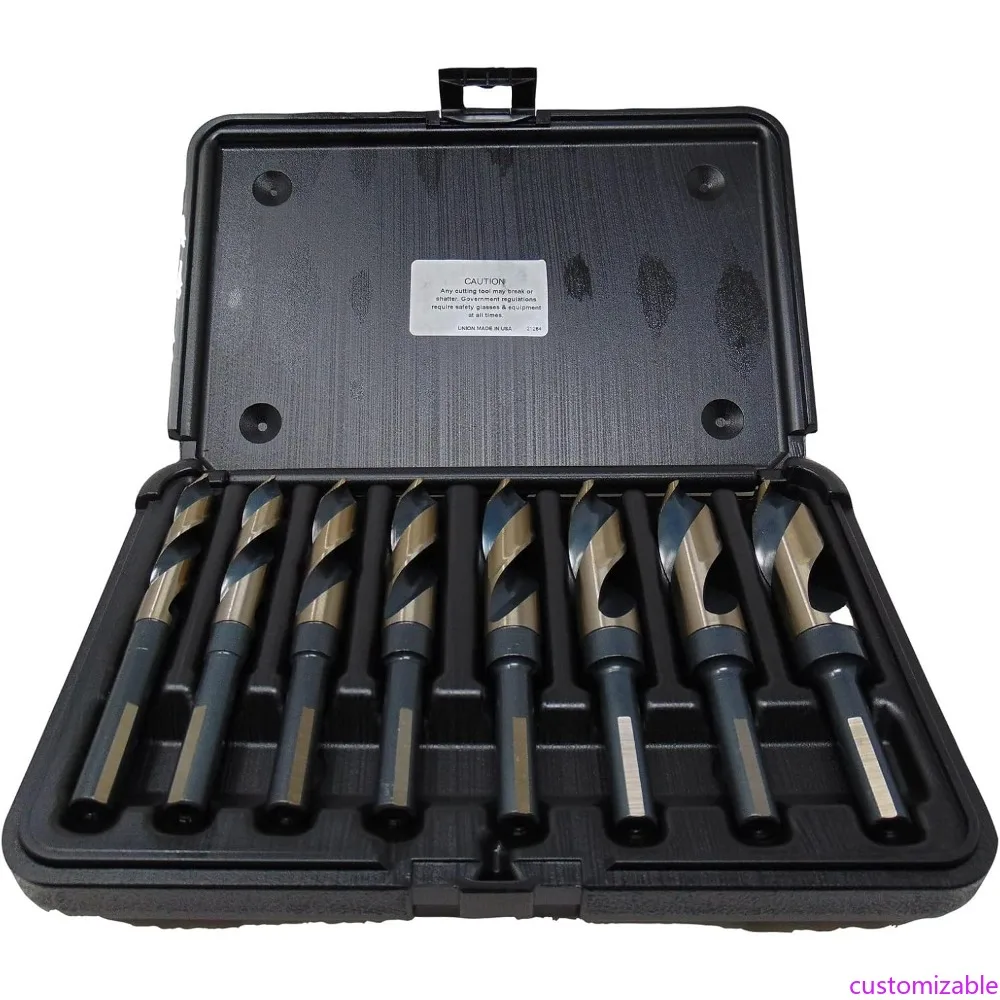 

Viking Drill and Tool Norseman 8-Piece Heavy Duty Vortex Bit Set, 9/16 to 1 Inch, Black and Gold, 1/2 Inch Shank