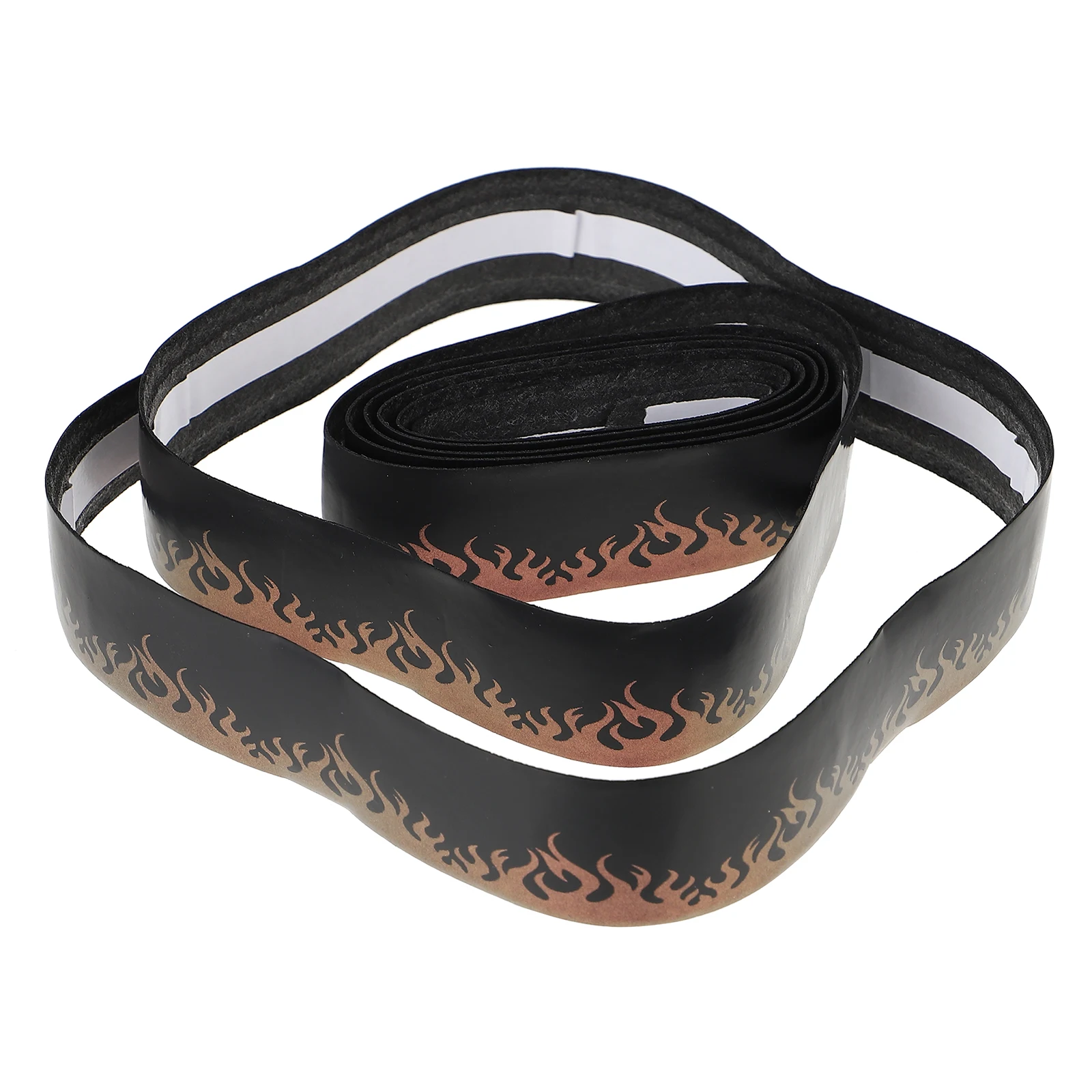 

1pc Anti Slip Fishing Rod Grip Tape Sweatband Elastic Belt Flame Color Badminton Tennis Racket Handle Over Pu Long Life Moisture