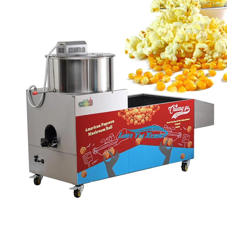 

Gas Stainless Steel Popcorn Equipment Snack Machines Large Making Machine