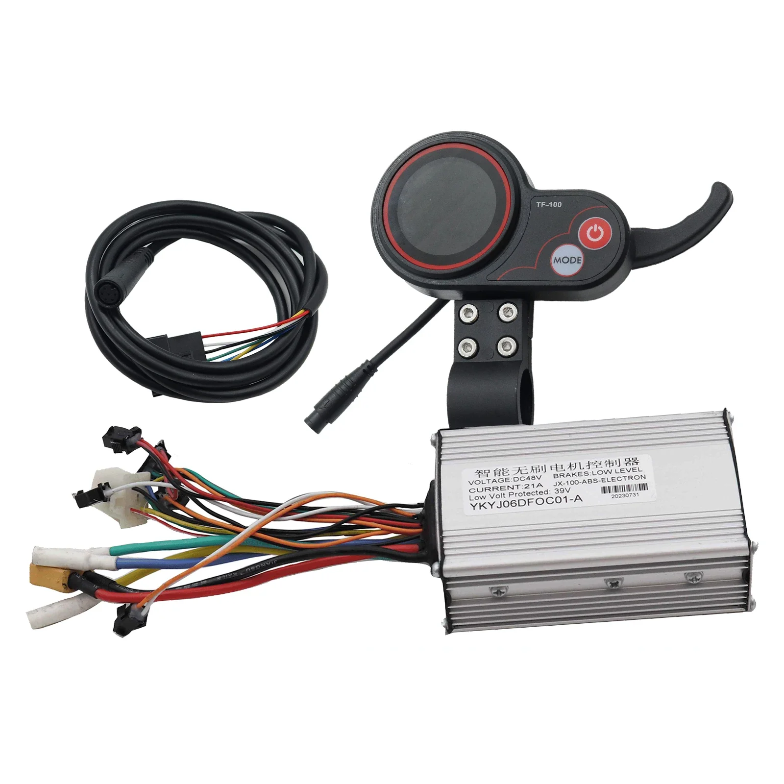 48V 21A Brushless Motor Hall Controller TF-100 6-pin LCD Instrument Accelerator For Electric Scooter KUOGOO M4/M4Pro