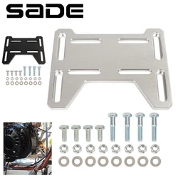 Adjustable Motor Plate Adapter Bracket for Mini Bike Go Kart Coleman 100 Doodlebug DB30 Small 4 Stroke Engines Predator 212cc