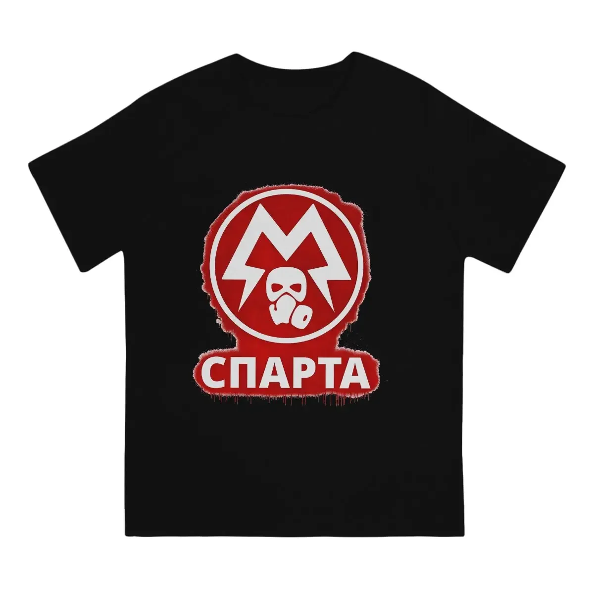 Men T-Shirt Metro Rangers Fun Pure Cotton Tees Short Sleeve Spartan T Shirt Round Neck Tops Unique