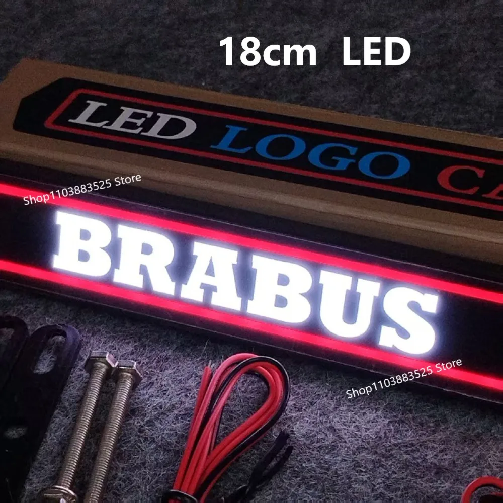 

LED 18cm Car Front Grille Modified Badge Emblem for BRABUS W204 W205 X253 W207 W206 W177 G Smart W212 W213 W221 GLA GLC CLA GLE