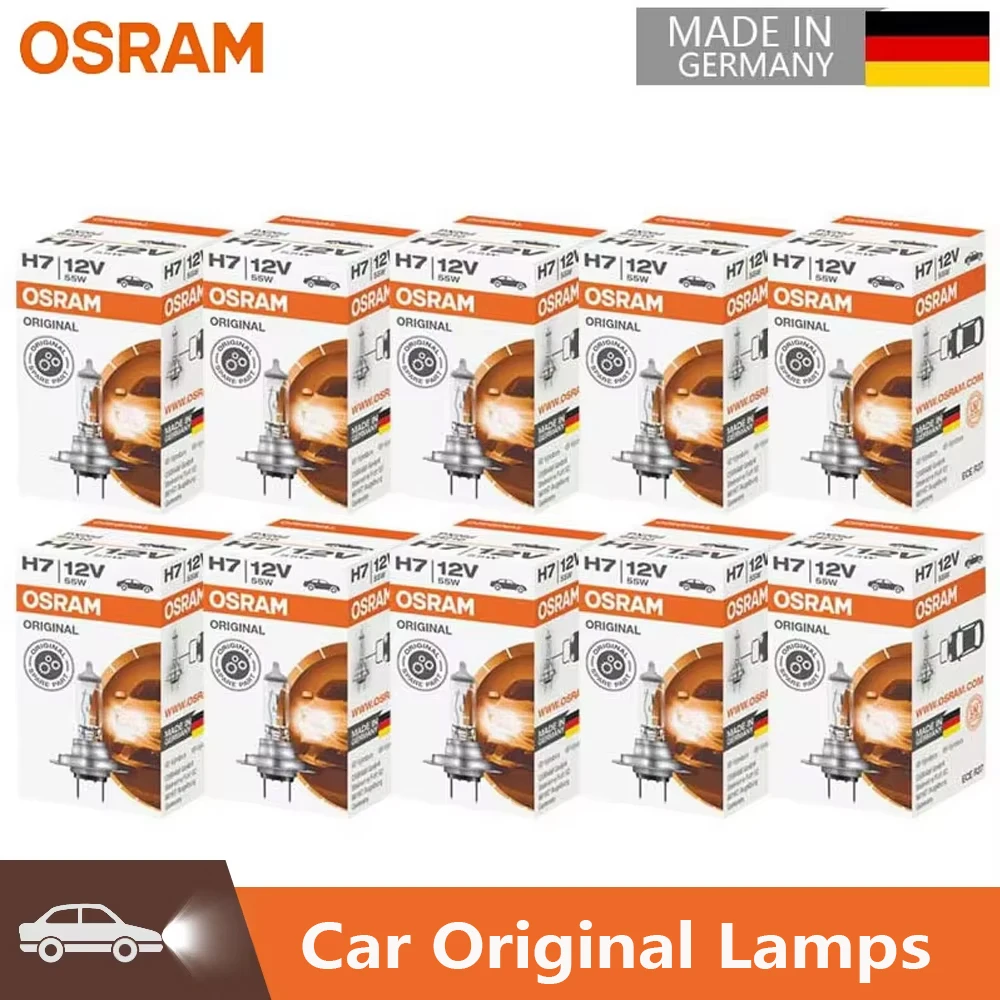 

OSRAM H4 H7 H11 9005 9006 Автомобильные оригинальные лампы Белая фара H8 H9 H16 HB3 HB4 Галогенные лампы Сделано в Германии оптом, 10 шт.