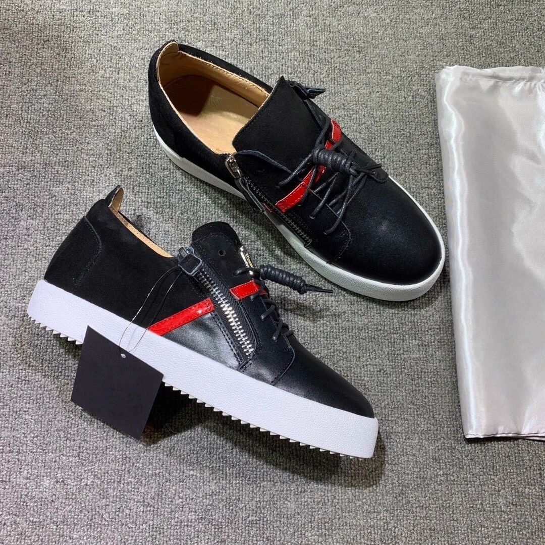 

Top Quality Casual Sneakers for Men Brand Designer Women Tennis shoes Luxury Genuine Leather GZ Loafers Sports shoes 35-48 G0786