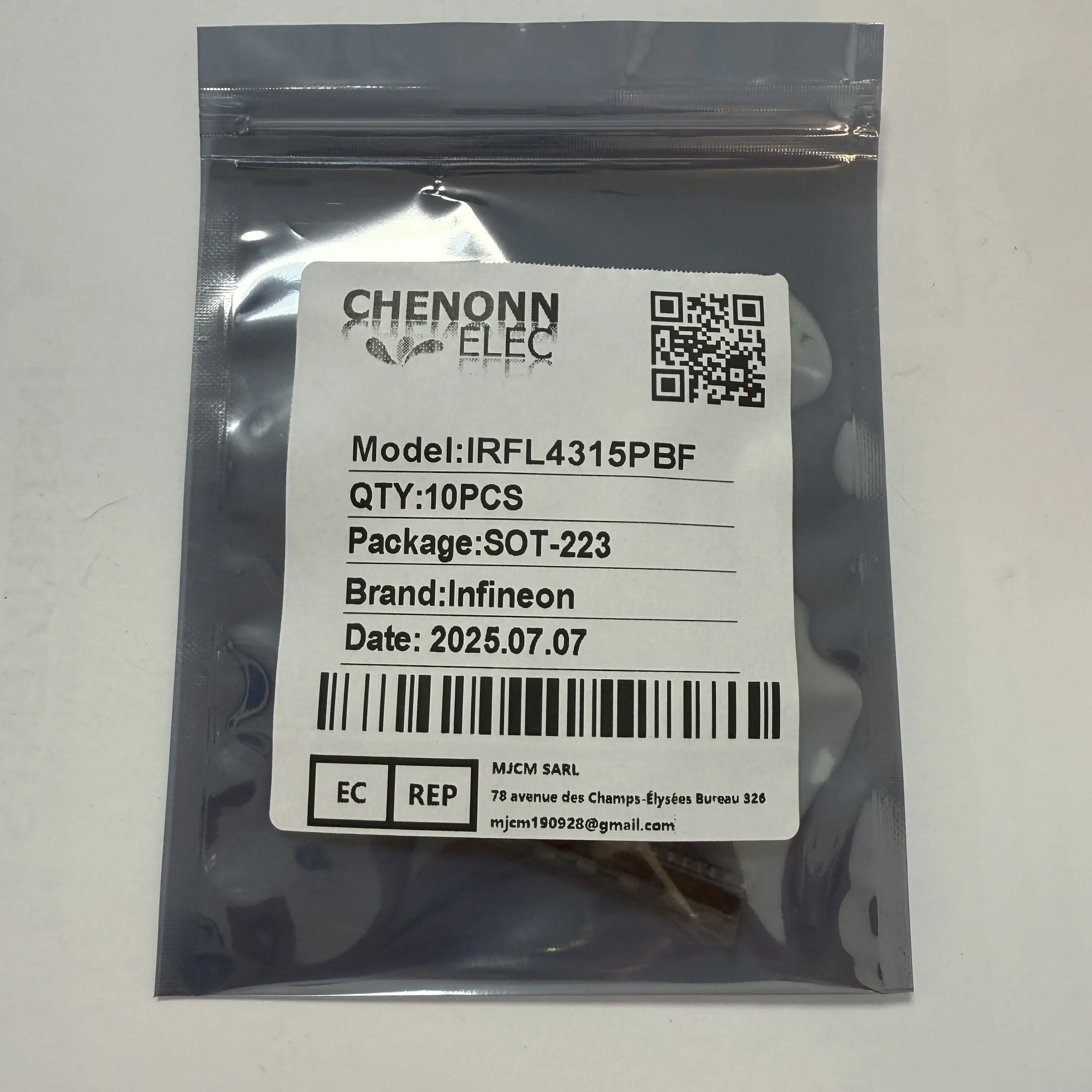 10 TEILE/LOS IRFL4315PBF (MOSFET)