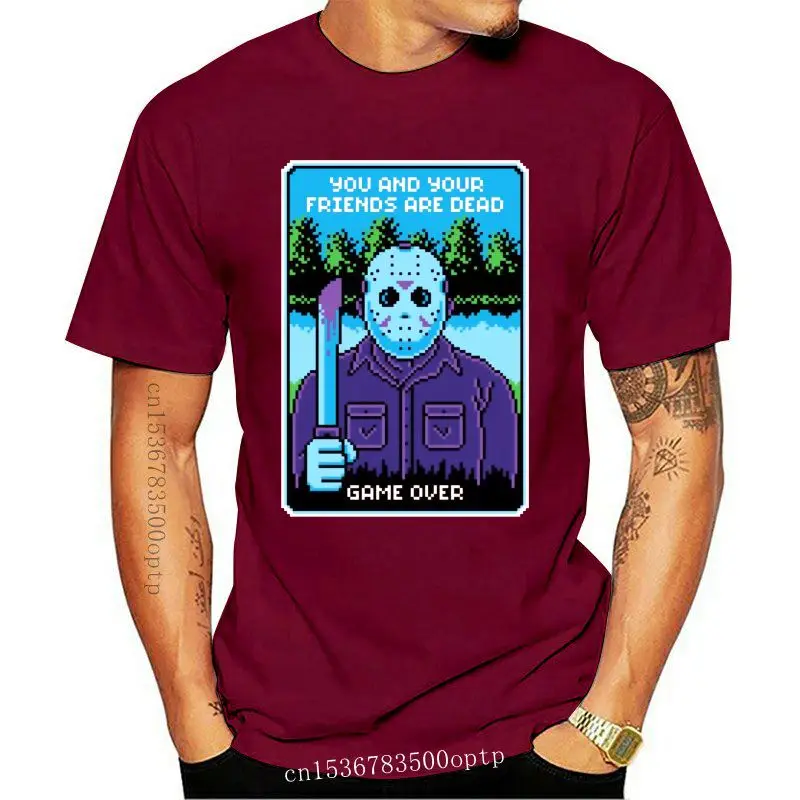 Mens Clothes  Jason Tshirt Cool Game Over Funny T-Shirt Custom Own Style Personalized Fashion T Shirt White Horror Kills Tops '