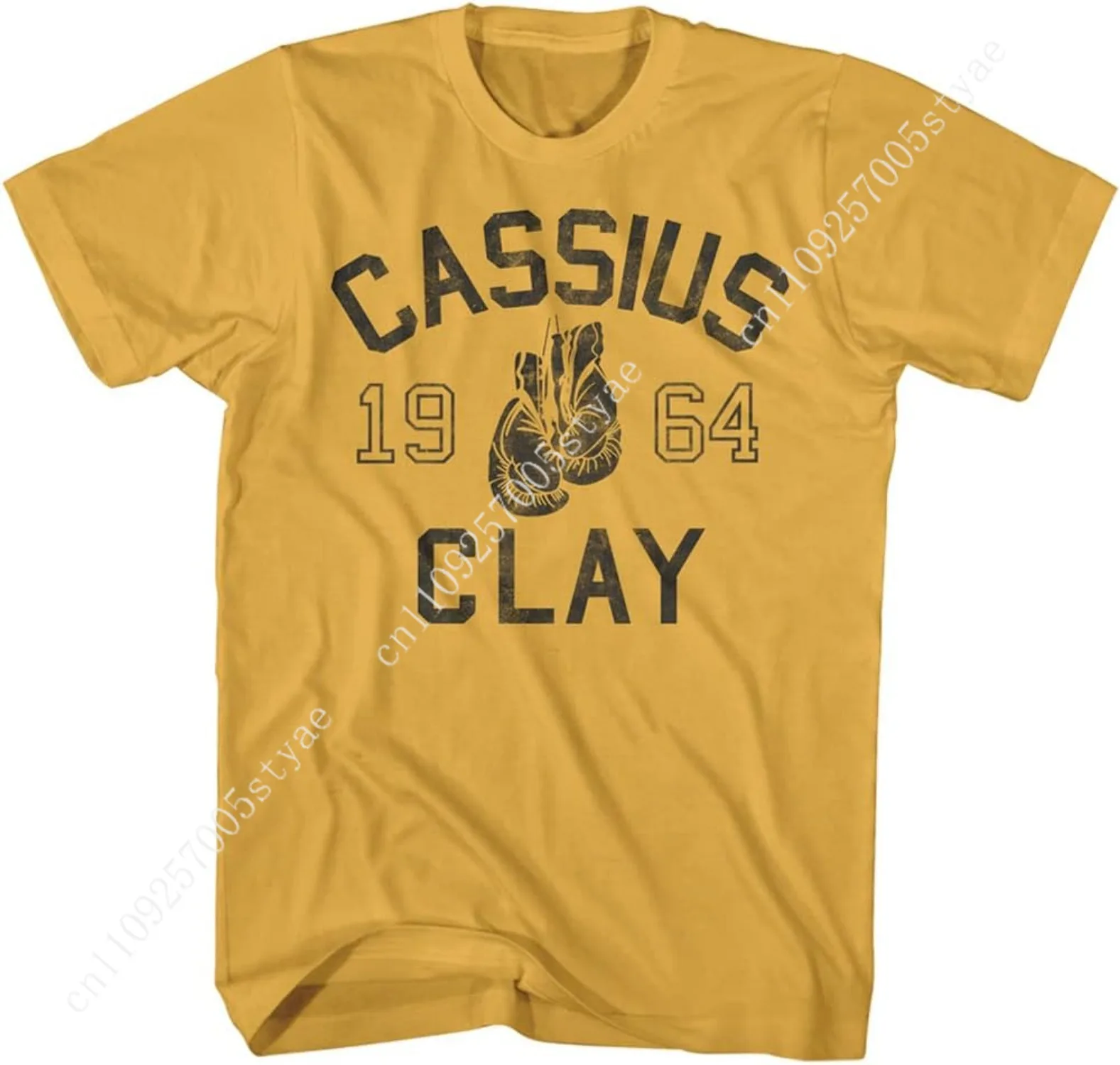 Camisetas de manga corta para adultos Muhammad Ali Heavyweight Champion Cassius Clay 1964