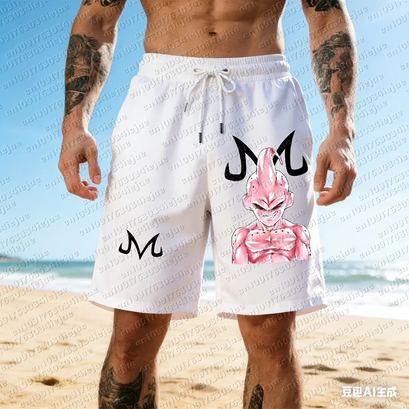 2026 Herren Loose-Fit Kurze Hosen für den heißen Sommer – Strandshorts, Sweatpants, Goku Dragon Ball Z Freizeitshorts – Heißes Geschenk für Männer
