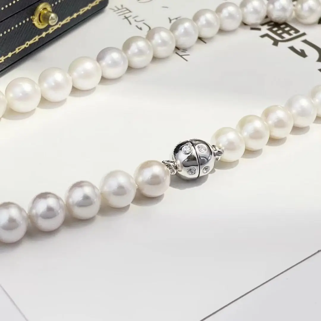 Wholesale DIY Magnetic S925 Sterling Silver Pendant Necklace Bracelet Clasp Hook Accessories for 8-12mm Pearls 5pcs/lot