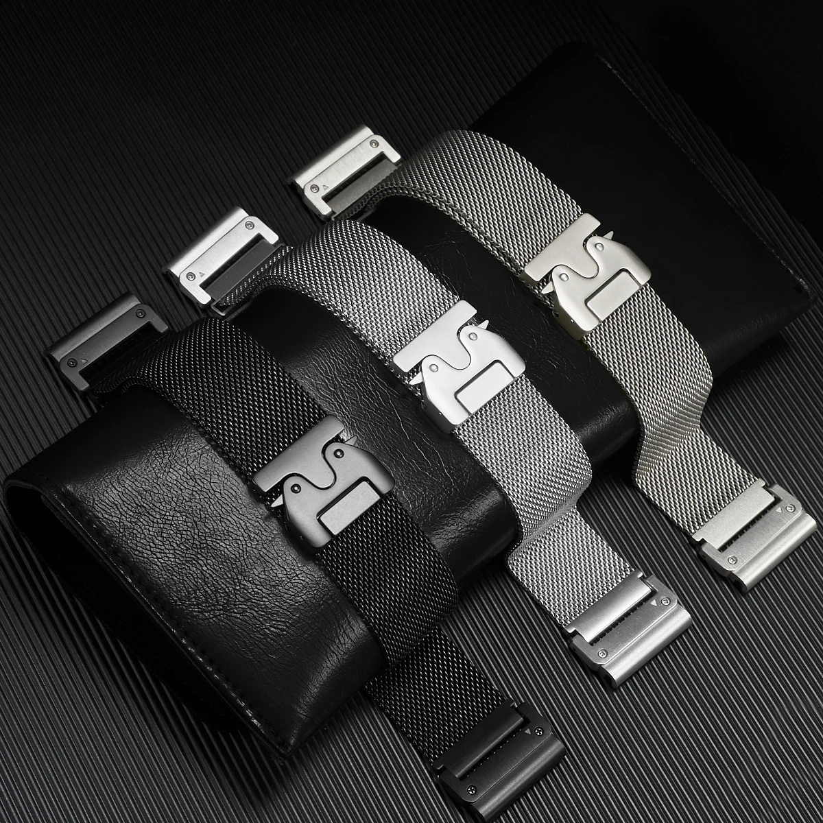 26mm Per Garmin Orologio In Acciaio Inox Fenix 8 51mm/5X/5XPlus/6X Pro/7x/3 Fascia Quick Fit Sport Fascia Adattatore In Metallo di Ricambio