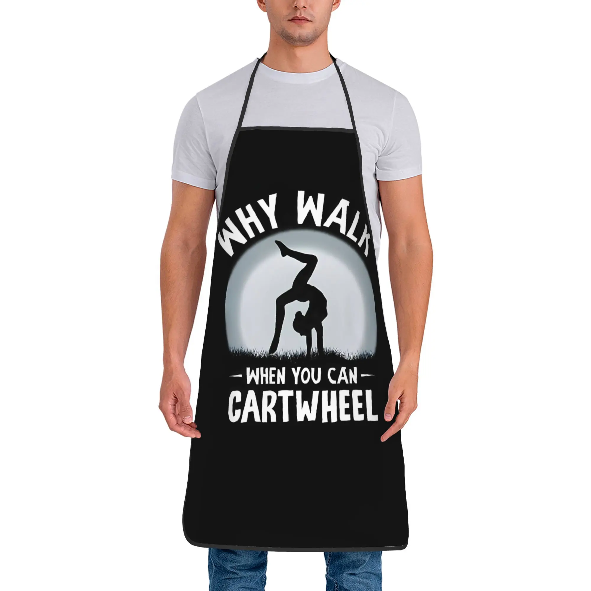 

Фартук с забавным принтом для гимнастики и гимнастики для приготовления пищи