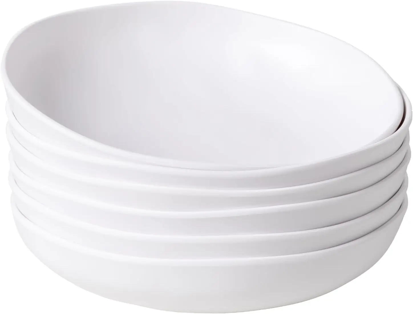 

Melamine Pasta Bowl Set, Set of 6, Large 9'' and 40 OZ Salad Bowls Set, Shatterproof Dinner Bowl, Serving Bowls for Sou