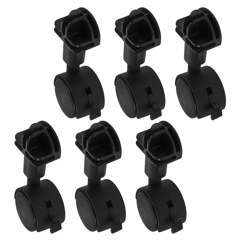 Roulettes pour petits meubles, 6 pièces, pour caisse pour animaux de compagnie, installation facile, universelle, adaptée à un usage domestique, roulette de Cage de remplacement