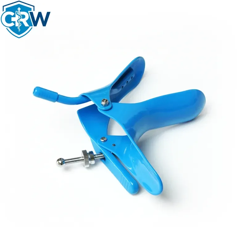 CRW Medical Reusable Stainless Steel Insulated Vaginal Speculum with Smoke Evacuation Tube for LEEP LLETZ SJR TCK-100x34