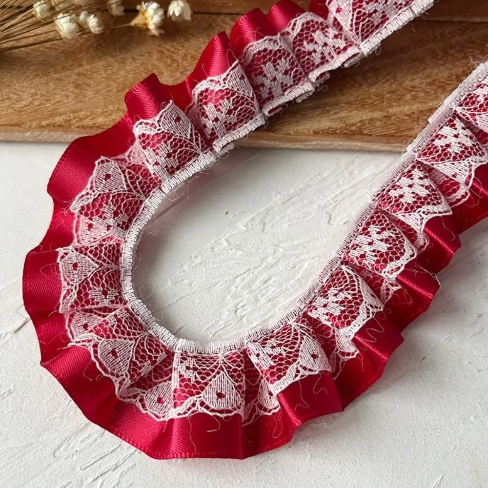 

Кружевная тесьма DIY, 3 метра, плиссированная, ручной работы, с оборками, для отделки одежды, подола платья, высококачественный швейный материал, кружевные аксессуары