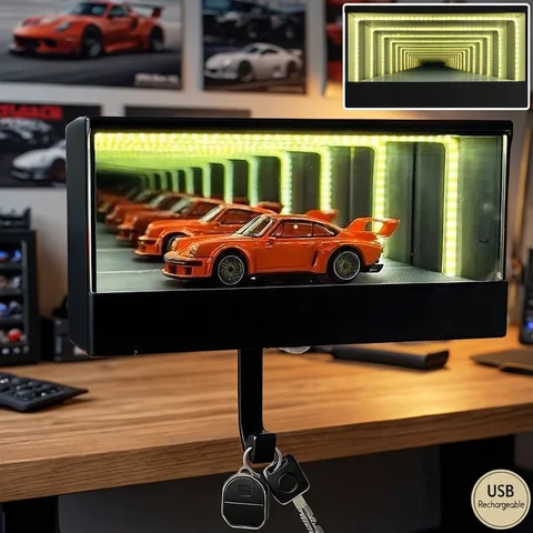 Infinity Garage Keychain Car Illuminated Infinite Garage Key Hook Suitable For Home Office Entrance Car Key Hanger