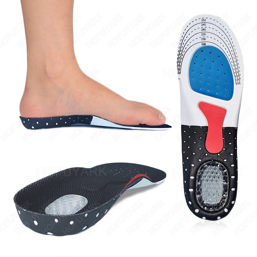 

EVA Arch Support Insoles Man Woman Flat Feet Corrector Orthotic Shoe Inserts Breathable Sweat-Absorbing Gel Cushion Shoes Pads
