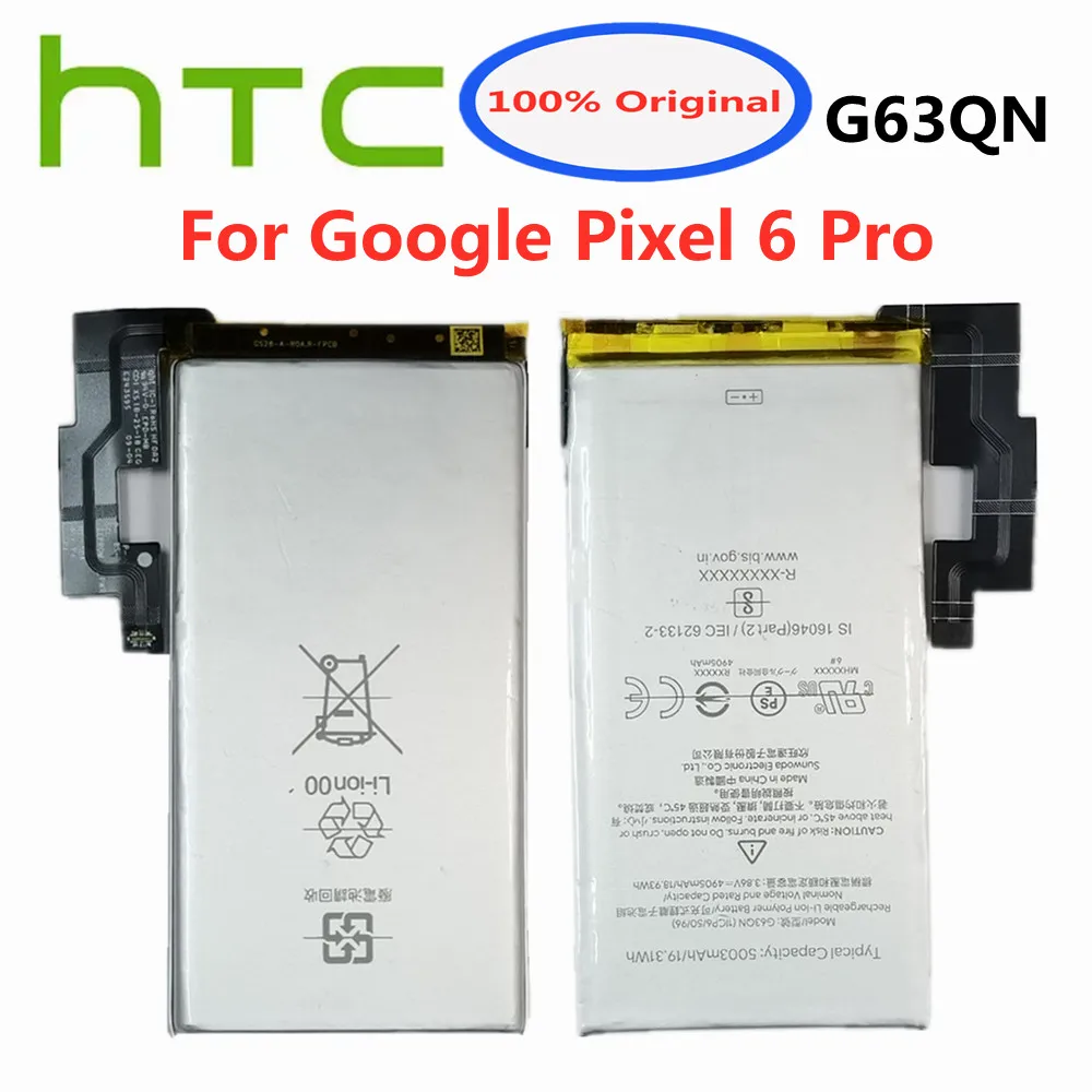 

New 100% Original High Quality G63QN 5003mAh Phone Replacement Battery For HTC Google Pixel 6 Pro Pixel 6Pro Batteries Batteria