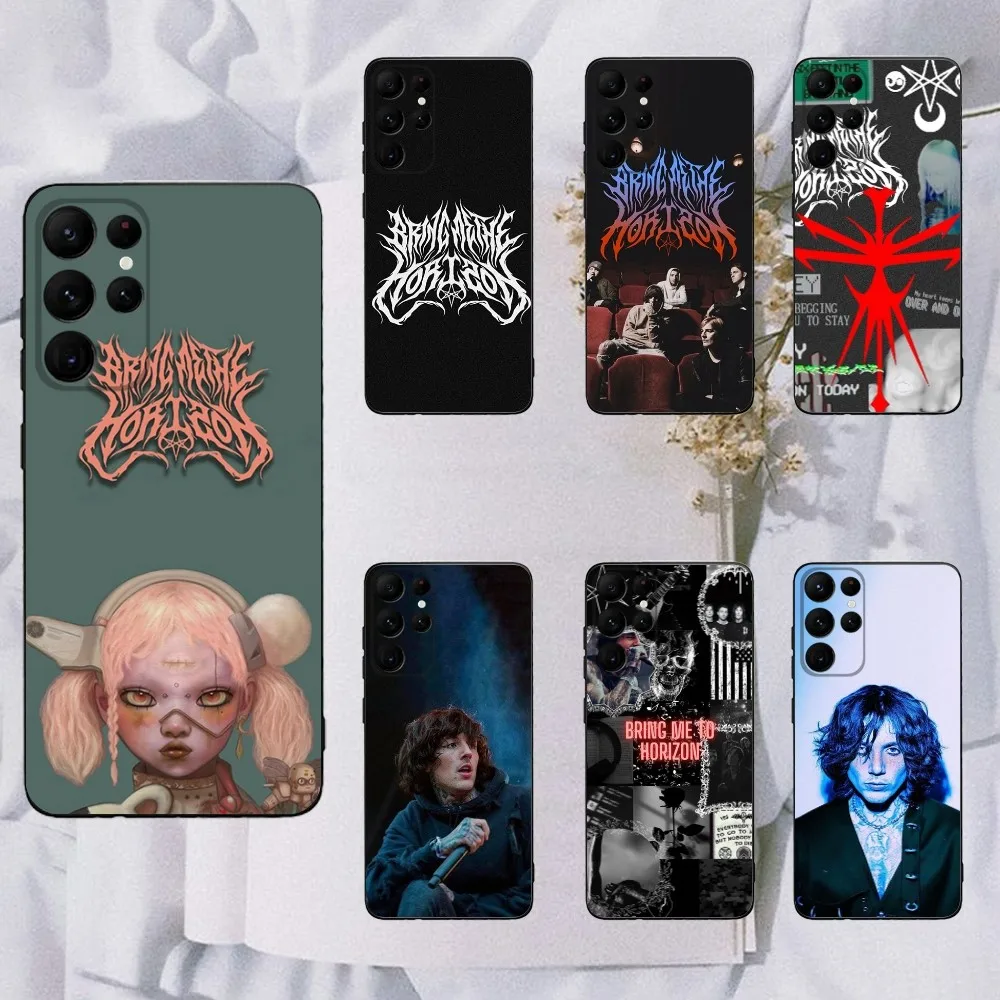 BMTH B-Bring Me The H-Horizons Phone Case For Samsung Galaxy A20,A21s,A22,A31,A32,A52,A53,A72,73,A80,A91 Soft Black Cover