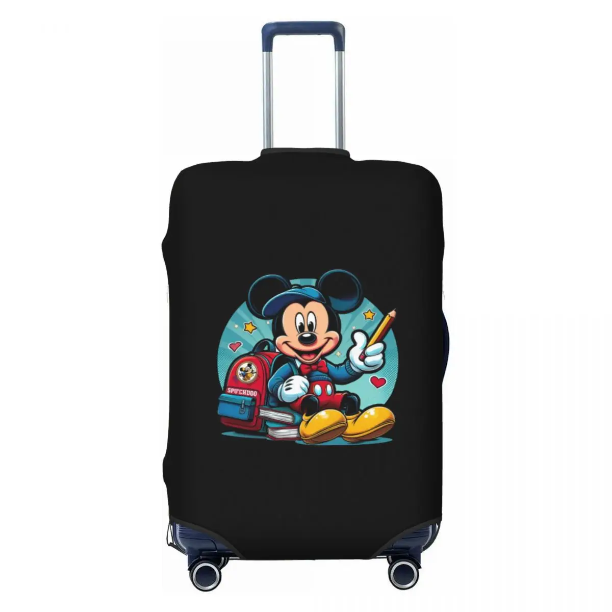 

Custom Mickey Mouse Student Luggage Cover Elastic Travel Suitcase Protective Covers Suit For 18-32 inch