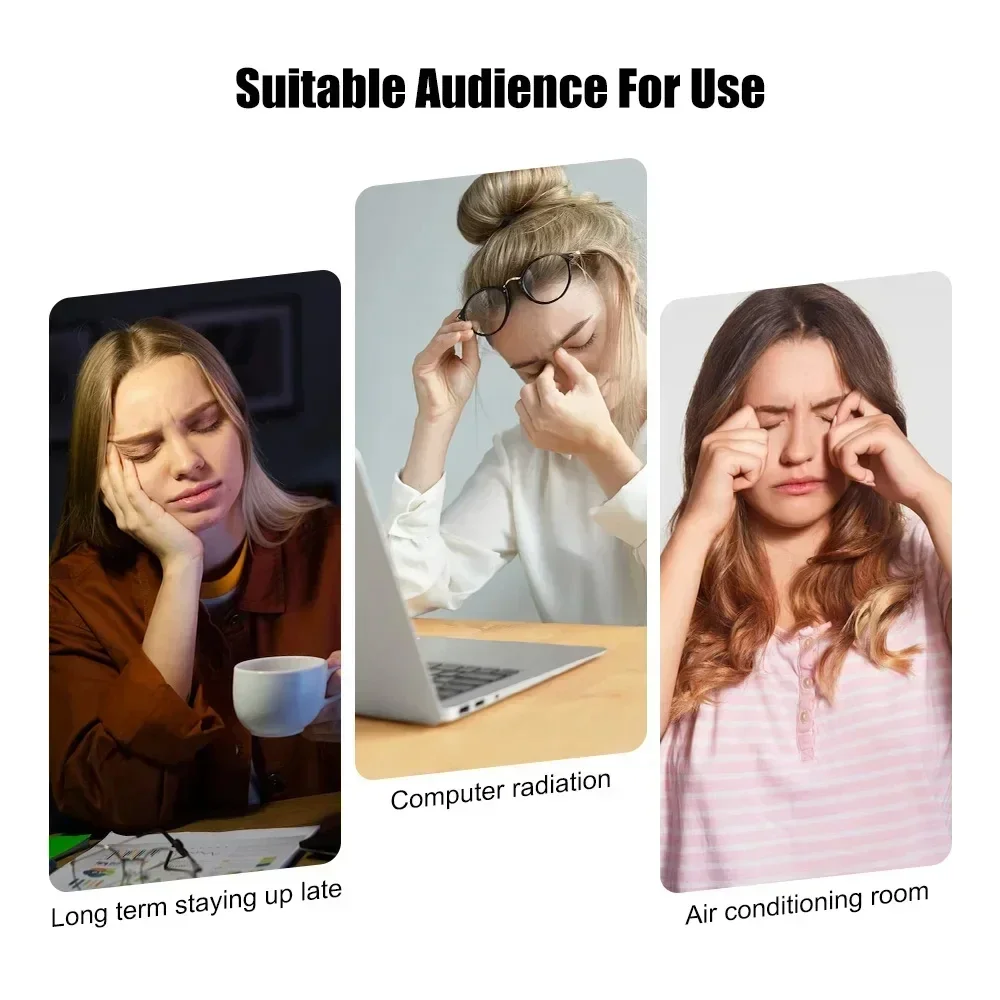 قناع عين USB ساخن للعيون الجافة والنوم - ضغط دافئ مع درجة حرارة ثابتة، والهالات السوداء والانتفاخ، قناع عين ساخن