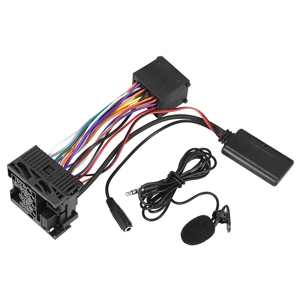 

For BMW E46 M3 3 Series Car Bluetooth Wireless Adapter Audio Radio AUX Cable Adapter Plug with Microphone 10Pin 2002-2006