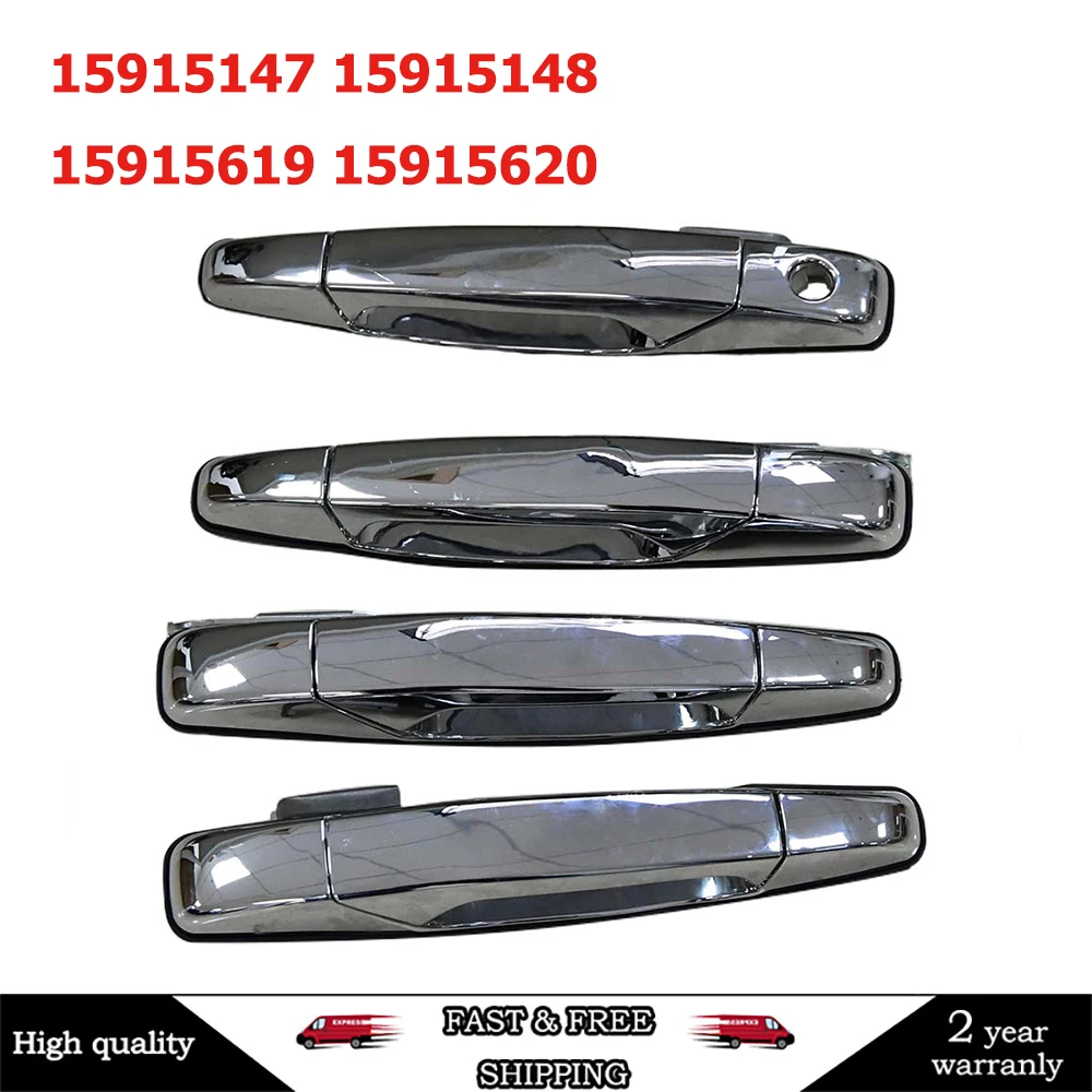 

15915147 15915148 Front Rear Left Right Outside Door Handle For Chevrolet GMC Cadillac 2007-2013 15915619 15915620