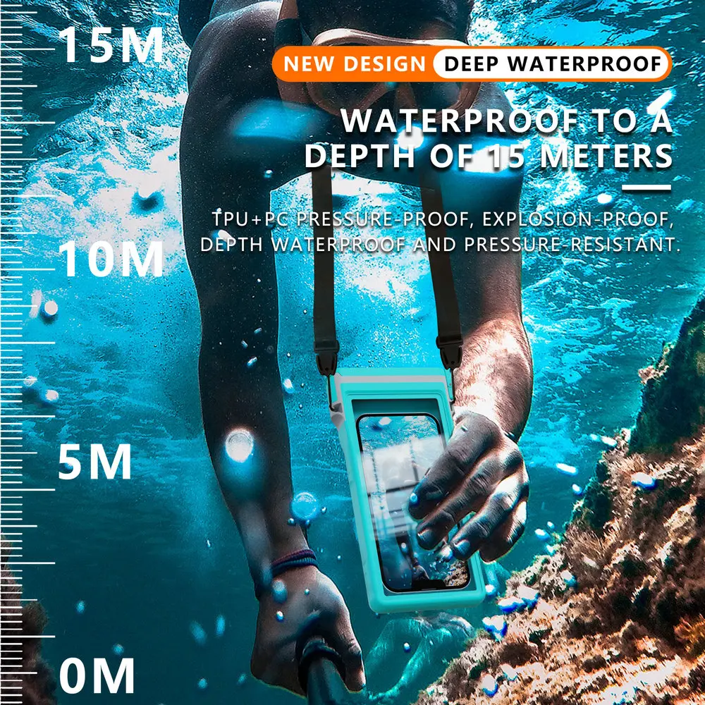 

For Poco F8 Ultra F7 X7 M7 X8 M8 Pro 5g Waterproof Case Diving Bag 360 Protect Xiaomi Poco X6 X5 X4 X3 M5 M6 F6 F5 F4 Seal Pouch