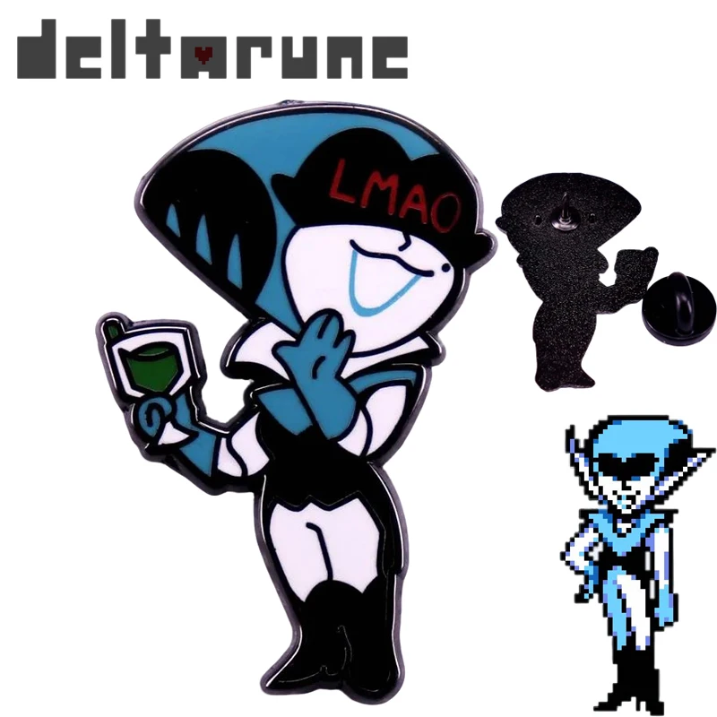 

Игра Deltarune Queen, брошь для косплея, мультяшный металлический значок, рюкзак, эмалированные булавки, ювелирные аксессуары