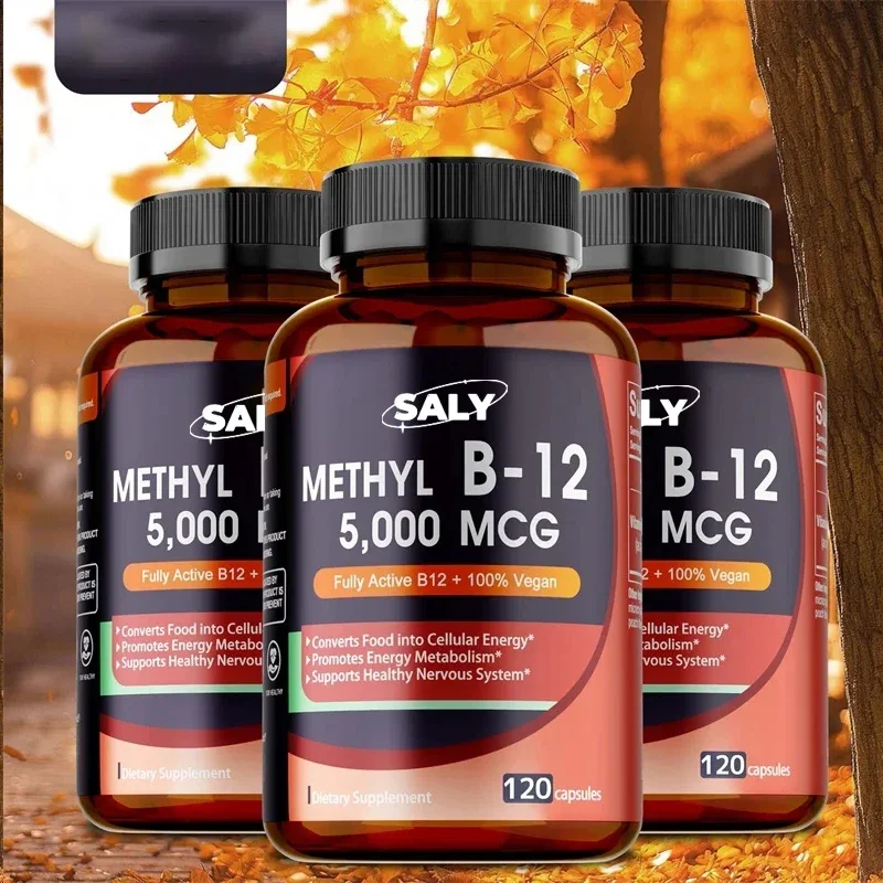 Vitamin B12 - 5000 Mcg Supplement -benefits Brain & Heart Function, Supports Memory, Learning, Helps Natural Energy