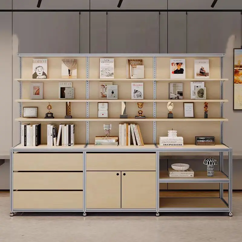 YJQ Display Cabinet Aluminum Profile Display Multi-layer Shelf Adjustable Figure Layer Container