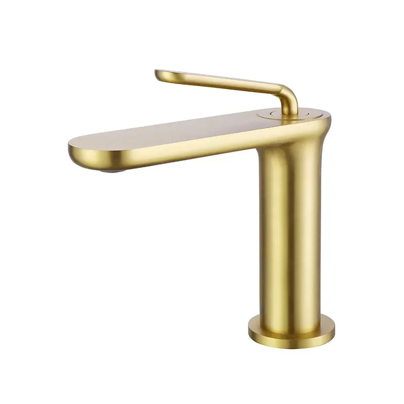 

European all-copper black basin, faucet single hole, seat hotel home, faucet