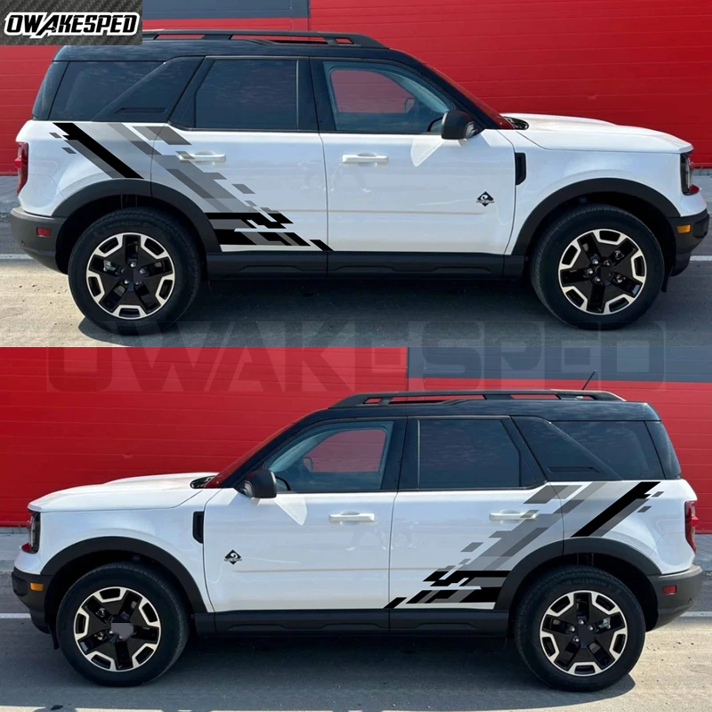 

Car Body Side Sticker Racing Sport Decor Decal For Ford Bronco SUV Hardcore Raptor Vinyl Decoration Auto Tuning Accessories