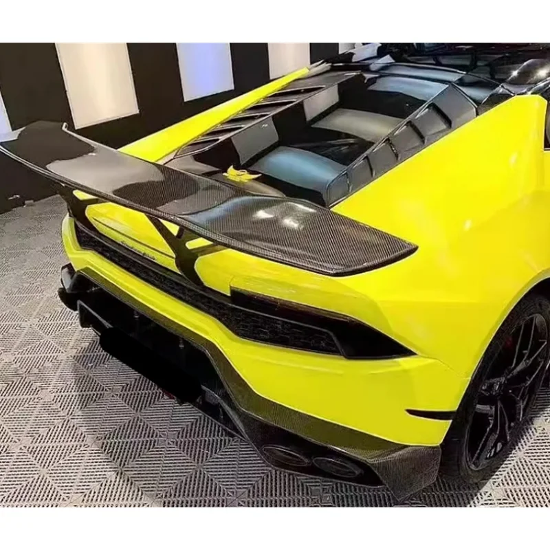 

Suitable for Lamborghini Huracan LP580 LP610 EVO modified body kit DMC style carbon fiber rear spoiler