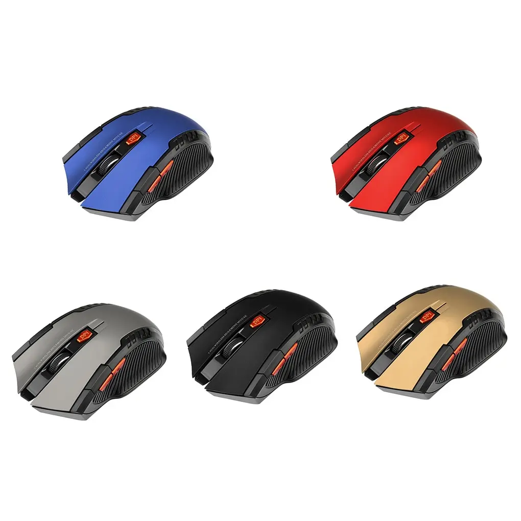 1PC/2PCS 2.4GHz Wireless Optical Mouse Gamer for PC Gaming Laptops New Game Wireless Mice with USB Receiver Drop Shipping