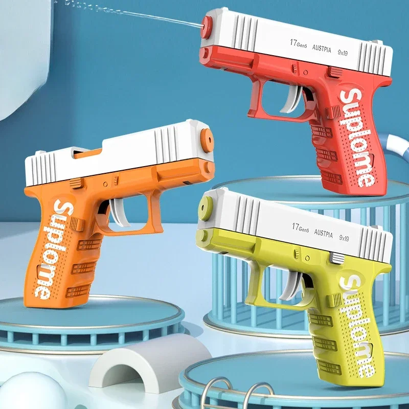 ミニ水鉄砲デザートイーグル G17 機械式連続発射小型ピストル夏の屋外ビーチ貧しいおもちゃシュート水鉄砲子供用