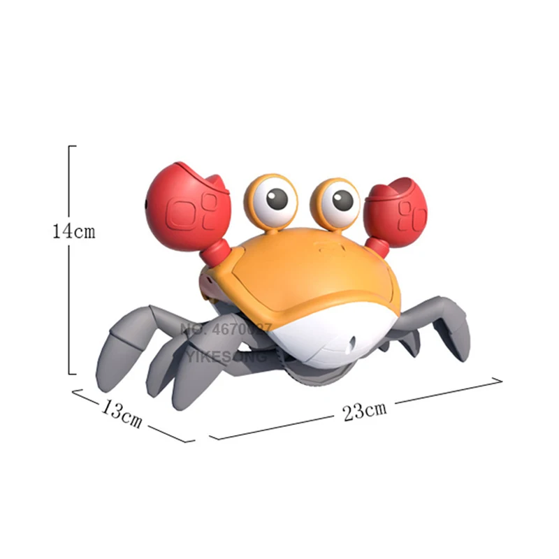 Tańcząca ośmiornica zabawka dla niemowląt pełzająca interaktywna ucieczka ośmiornica chodząca taniec z muzyką automatycznie unikaj przeszkód zabawki